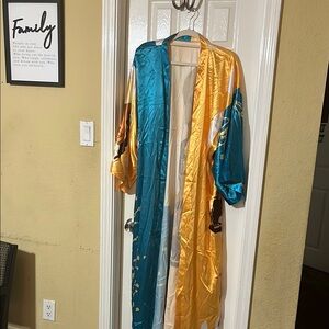 Colorful Satin Robe